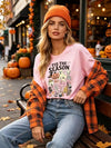 SGYHO Oversized Halloween Shirts for Women Spooky Season Pumpkin Ghost Fall Casual Tee - size chart