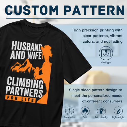 SYPPEIPLC Men Solid Cotton T-Shirt Crew Neck Short Sleeve Home is Where My Horse is Casual Daily Tops - size chart