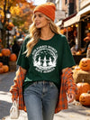 SGYHO Oversized Halloween Shirts for Women Spooky Season Pumpkin Ghost Fall Casual Tee - size chart