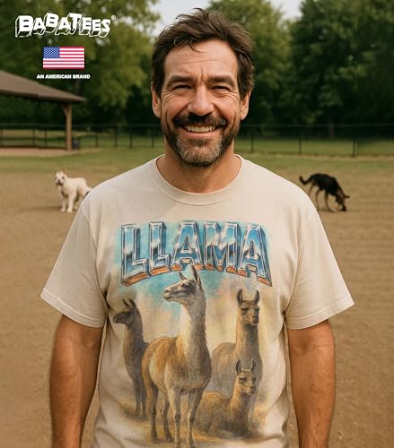 BABATEES Farm Animals Heavy Metal Tshirt for Men, Women & Farmers - 100% Natural Undyed Cotton - size chart