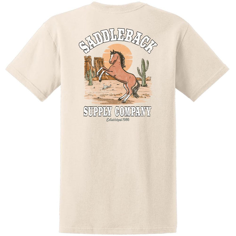 Saddleback Supply Men's Horse with No Name Heavy Tees - Natural / Horse With No Name