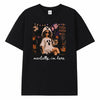 Chaierfei Funny Doll Halloween Mentally I'm Here T-Shirt - Black