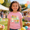 Easter Day Gift for Toddler Boy Baby Girl Tractor Loving Bunny T-Shirt — design detail