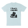 TeesAndTankYou 2 Hearts 1 Dream Horse Rider Shirt Unisex - Light Blue