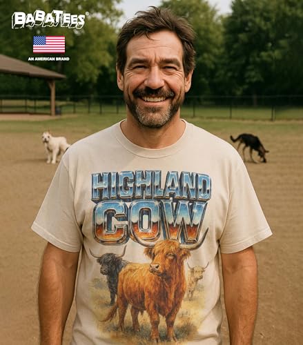 BABATEES Farm Animals Heavy Metal Tshirt for Men, Women & Farmers - 100% Natural Undyed Cotton - size chart