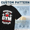 SYPPEIPLC Men Solid Cotton T-Shirt Crew Neck Short Sleeve I Like Exercise Because I Love Eating Casual Daily Tops - size chart