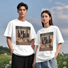 DRTGEDS Running Horses Printing Short Sleeve Cotton Lightweight Pullover Summer Casual Sweatshirts - size chart
