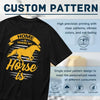 SYPPEIPLC Men Solid Cotton T-Shirt Crew Neck Short Sleeve Home is Where My Horse is Casual Daily Tops - size chart