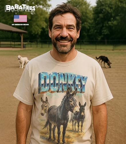 BABATEES Farm Animals Heavy Metal Tshirt for Men, Women & Farmers - 100% Natural Undyed Cotton - size chart