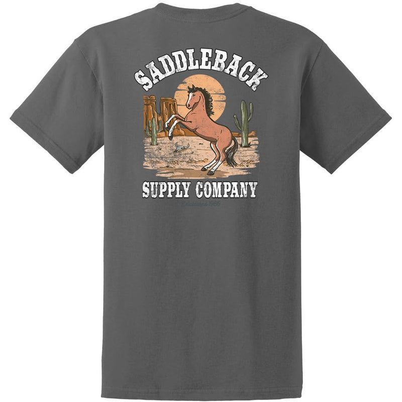 Saddleback Supply Men's Horse with No Name Heavy Tees - Charcoal / Horse With No Name