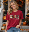 WQFQW Spooky Schnauzer Society Halloween Shirt Terrifying Halloween T-Shirt - size chart