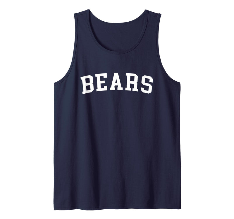 Bears - Designs Bears Tank Top - Navy Blue