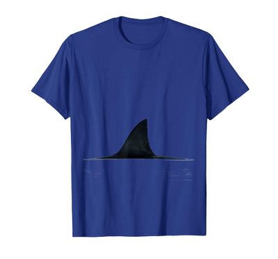 Shark Fin Cutting Through Calm Water Illustration T-Shirt
