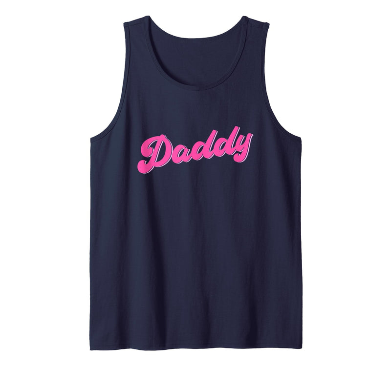 Gay Daddy Gay Pride LGBT Gay Pride LGBT Pink Bear Gay Daddy Tank Top - Navy Blue