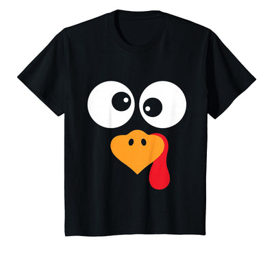 Thanksgiving shirts for Women Men Kids Thanksgiving Funny Turkey Face Costume Outfit Mens Boys Kids T-Shirt