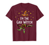 Matching Witch Halloween Costumes by Foxio Im the Gigi Witch Halloween Matching Group Costume T-Shirt - Burgundy