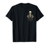 Funny Pocket Skeleton Halloween T Shirt For Men Funny Skeleton in The Pocket Halloween Kids Teens Adults T-Shirt - Black