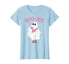 Spooky Season Ghost Halloween Boujee Boo-Jee Boo-JEE Spooky Season Ghost Pink Halloween Pumpkin Boujee T-Shirt - Baby Blue