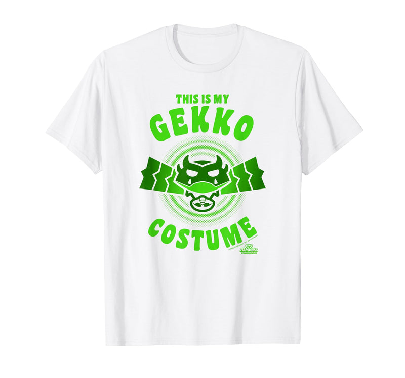 PJ Masks Halloween This is My Gekko Costume Logo T-Shirt - White