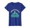 Mademark Fearless In Open Water Shark Men Design T-Shirt - Royal Blue