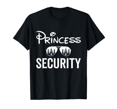 Halloween Costume Princess Security Dad Mom Boys Princess Security Team Dad Mom Birthday Party Family Trip T-Shirt