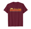 Showing Cattle T-Shirts And Apparel Show Dad - Fun Distressed Look for Showing Pigs T-Shirt - Burgundy
