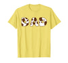 Cow Print For Family Matching Outfits DAD Cow Brown White Animal Print, Cow Pattern Farmer DAD T-Shirt - Lemon Yellow