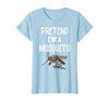 Pretend I'm A Mosquito Funny Halloween Costume Pretend I'm A Mosquito Funny Lazy Halloween Costume Party T-Shirt - Baby Blue