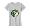 Mademark Monkey Hanging From Jungle Vine Illustration T-Shirt - Women - Silver Grey
