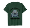 Mademark Official Elephant Seal Sleepshirt Cute Animal Humor T-Shirt - Men - Dark Green