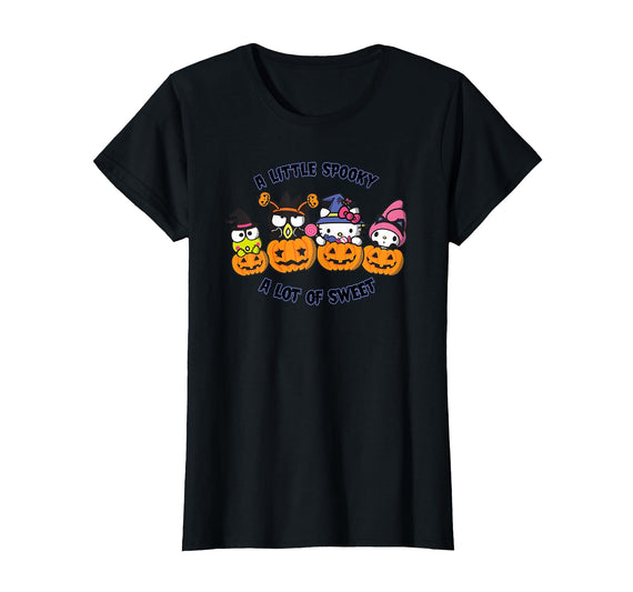 SANRIO Hello Kitty and Friends Halloween A Little Spooky T-Shirt - Black