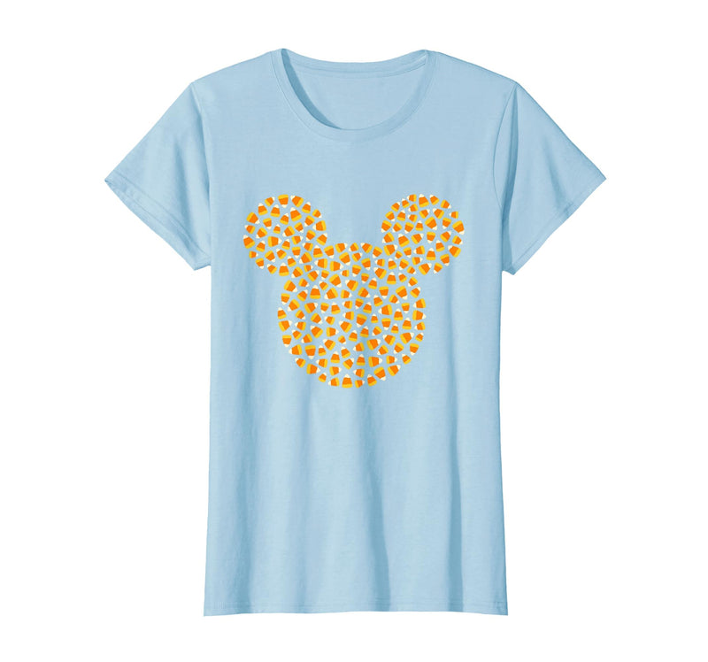 Disney Mickey Mouse Candy Corn Halloween T-Shirt - Baby Blue