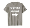 ShirtZilla I'm with The Gazelle Halloween Gazelle T-Shirt - Slate Grey