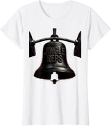 Women's Jingle Reps Blackwork Dotwork Christmas Weightlifting Gym T-Shirt - White