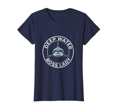 Mademark Deep Water Boss Lady Shark Women Design T-Shirt