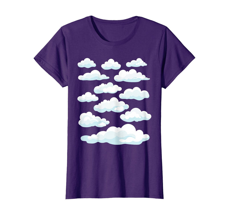 White Clouds Graphs White Clouds T-Shirt - Purple