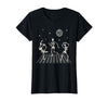 Sollomio Skeletons Dancing at The Club with a Disco Ball Halloween T-Shirt - Black