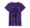 Funny Halloween tees for men and women Vintage Old Bat tee for Halloween and Birthdays T-Shirt - Purple
