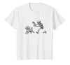 Funny Halloween Dog Lovers Gift Tees Skeleton Dogs Funny Skeleton Chasing Goldendoodle Dog Halloween Dogs Lover T-Shirt -