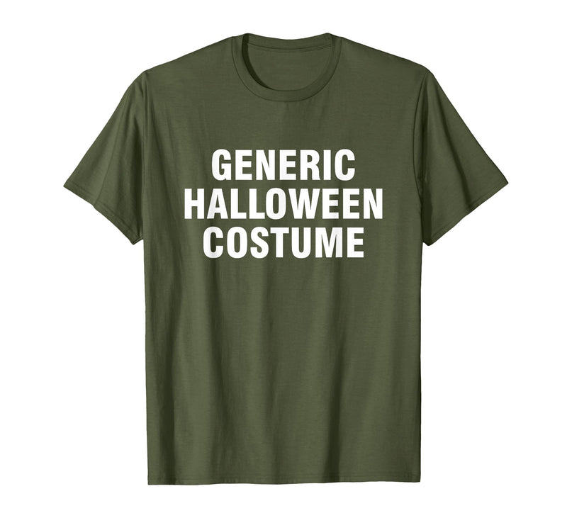 Generic Halloween Costume T-Shirt - Olive Green