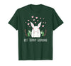 Cute Bunny Grandma Rabbit Grandmother T-Shirt in Dark Green