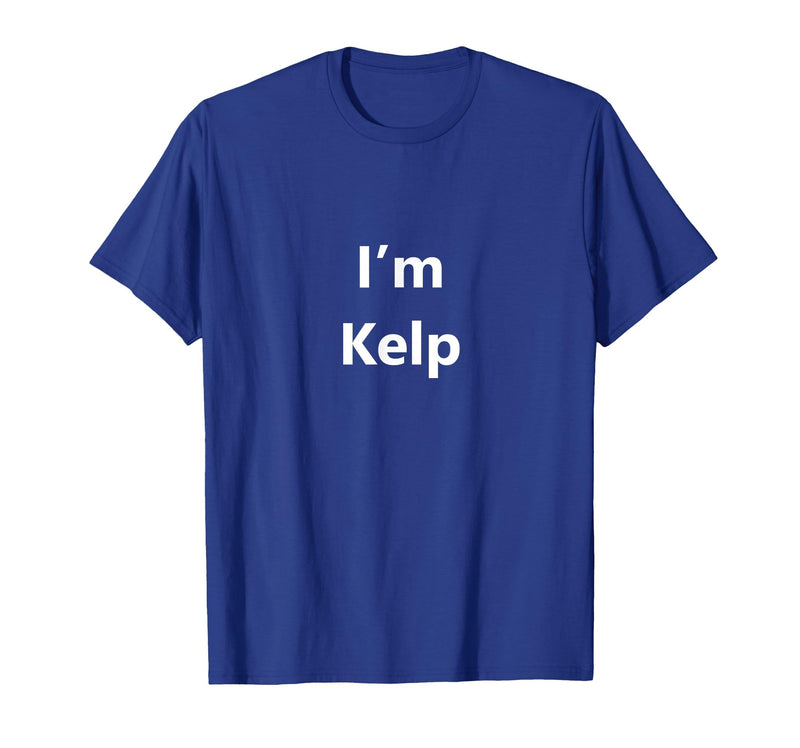 EPQCJ3o Designz Funny Kelp Halloween Costume Seaweed Pretend Minute Idea T-Shirt - Royal Blue