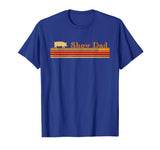 Showing Cattle T-Shirts And Apparel Show Dad - Fun Distressed Look for Showing Pigs T-Shirt - Royal Blue