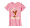 Mademark Pretend I'm A Mermaid Screenprint Poster Halloween Party T-Shirt - Pink
