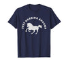 Horse Lovers Tees and Apparel Just Horsing Around Horse Lovers T-Shirt - Men - Navy Blue