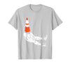 Halloween Shirts Traffic Cone Men Women Kids Traffic Cone Halloween Costume Funny Lazy Men Women Kids T-Shirt - Silver Grey