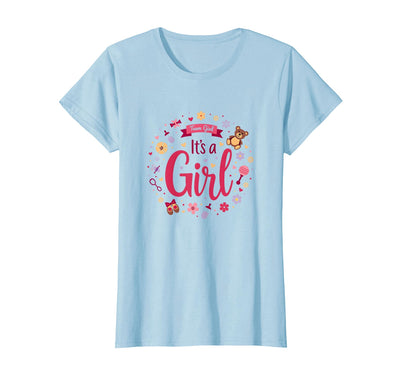 Team Girl Baby Shower Teddy Bear T-Shirt
