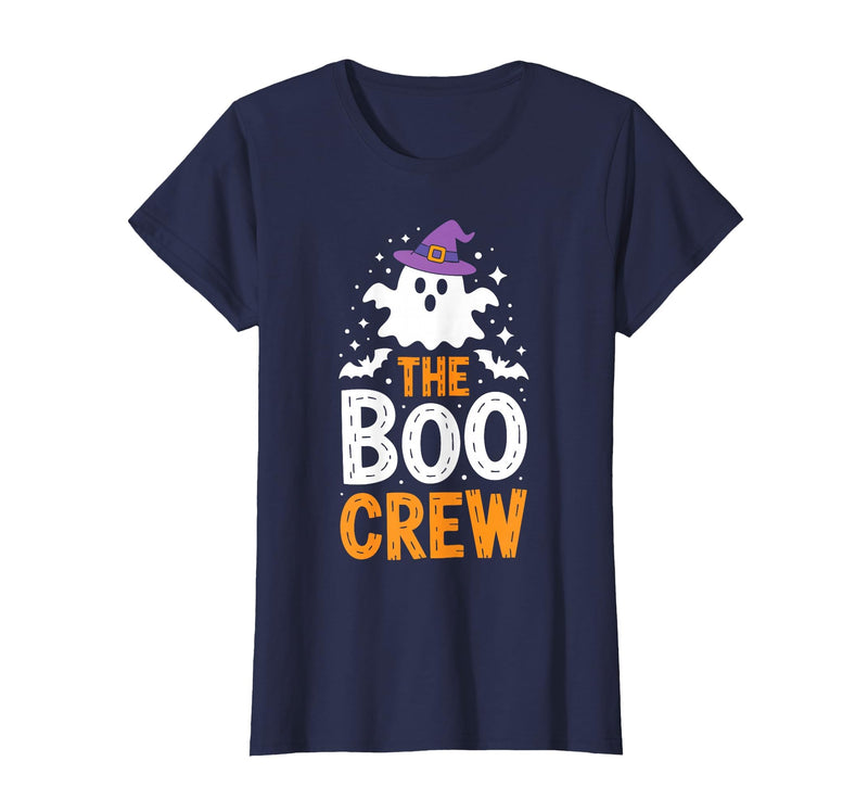 The Boo Crew Shirts The Boo Crew Shirt Matching Men Women Kids Halloween Costume T-Shirt - Navy Blue