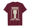 Humor Head Halloween Party Fun Guess What I Need Head Graphic T-Shirt - Burgundy