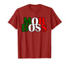 Italian Yeah B Mob Boss Italian Flag 1920s Costume Mafia Party T-Shirt - Cranberry Red